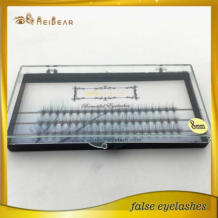 Most cheap design custom package pre-fanned volume eyelashes extension